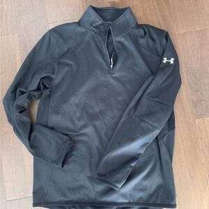 Under Armour Black Quarter-Zip 1/4 Pullover Men Large